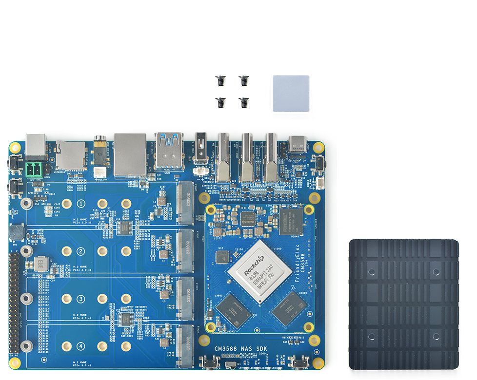 FriendlyElec CM3588 Nas Kit - Rockchip RK3588 Computing Module - NAS / Server / Android TV