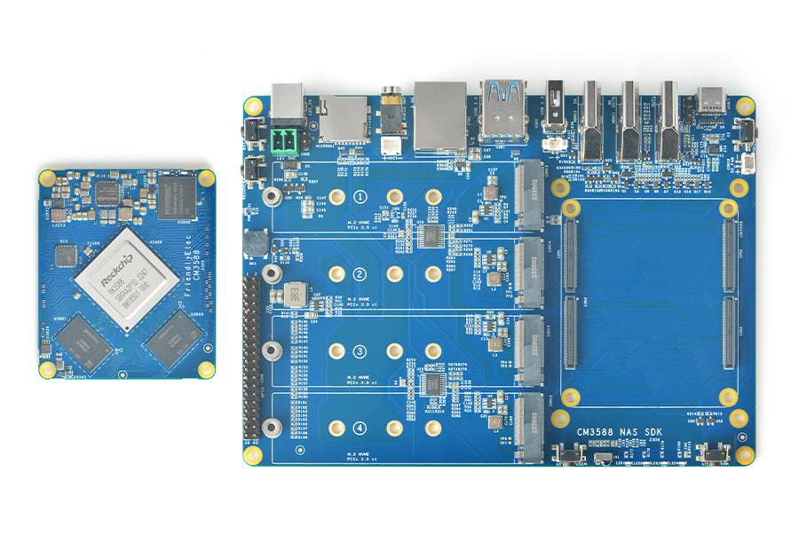CM3588 Plus Nas Kit - Up to 32GB RAM Rockchip RK3588 Computing Module - NAS / Server / Android TV