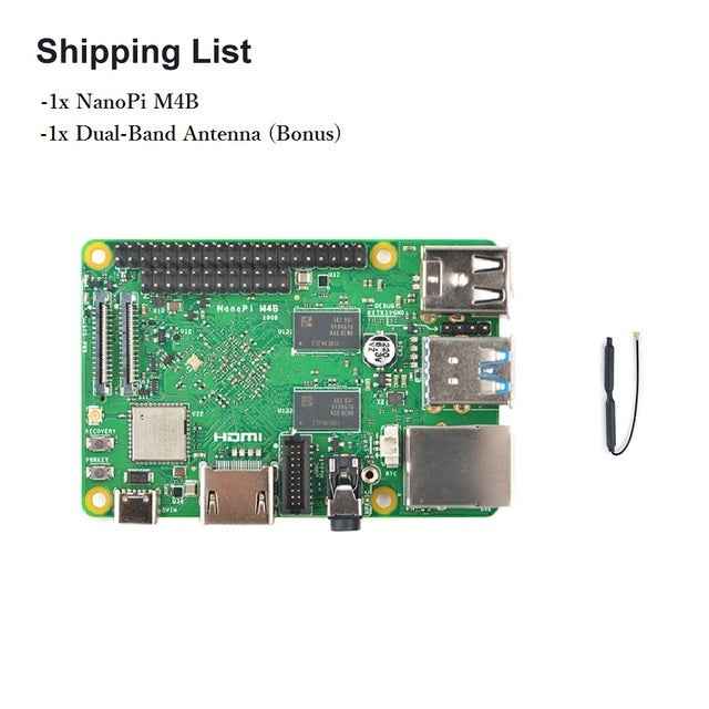 NanoPi M4B 2GB DDR3 Rockchip RK3399 Dual-Channel WiFi-5G