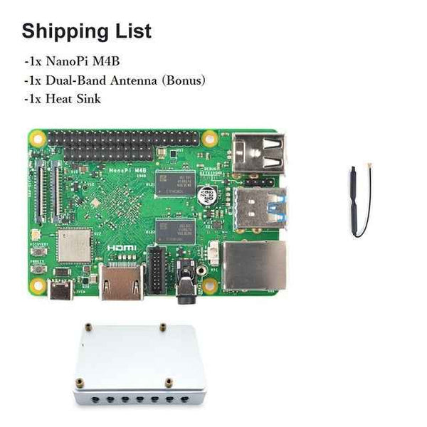 NanoPi M4B 2GB DDR3 Rockchip RK3399 Dual-Channel WiFi-5G