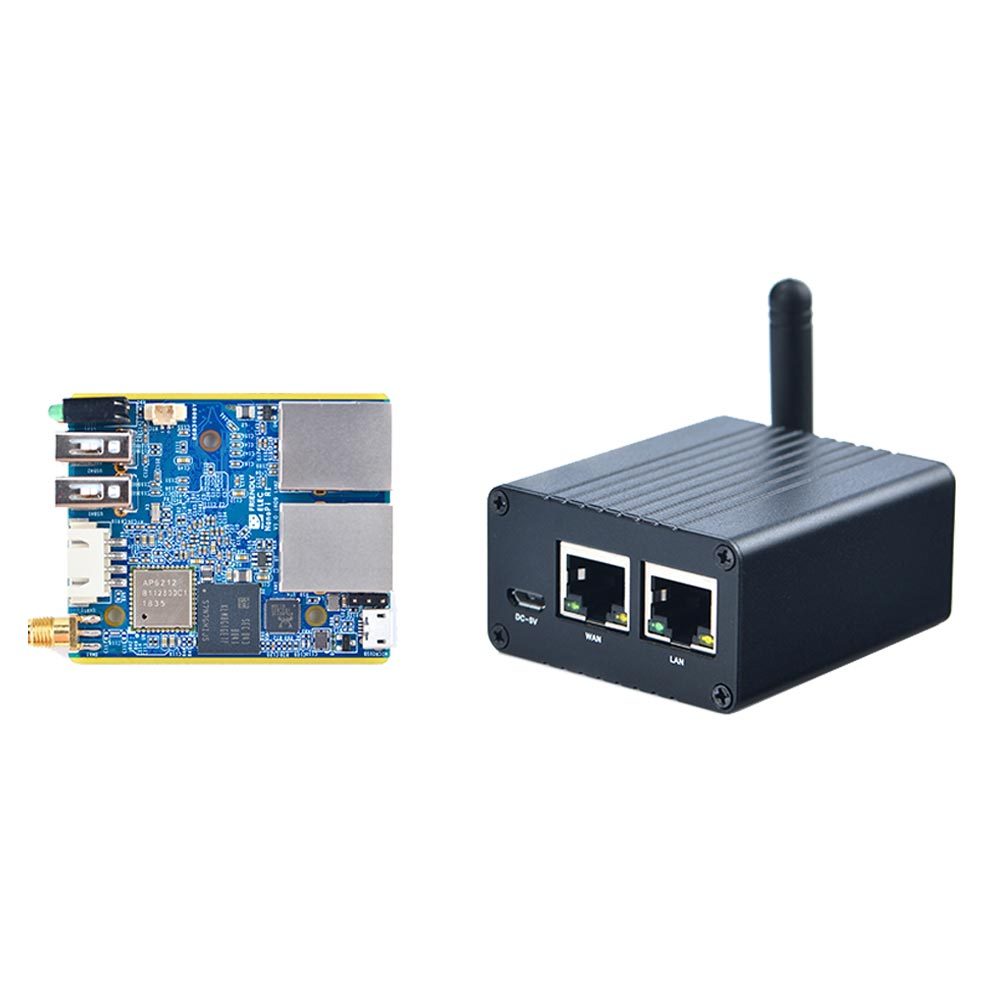 NanoPi R1 - AllwinnerH3, Dual Ethernet Port, Wi-Fi& BT,onboard eMMC with USB &Serial Port for loT