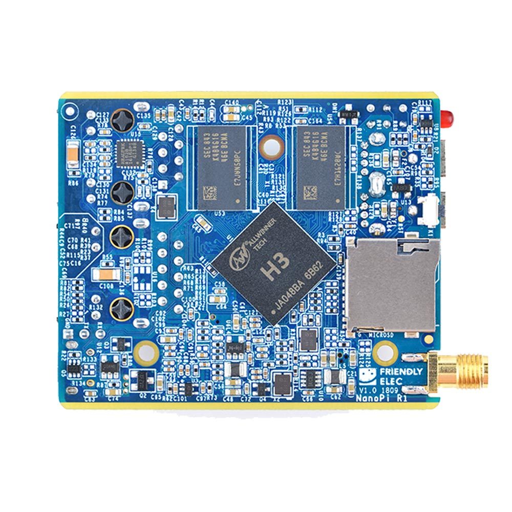 NanoPi R1 - AllwinnerH3, Dual Ethernet Port, Wi-Fi& BT,onboard eMMC with USB &Serial Port for loT
