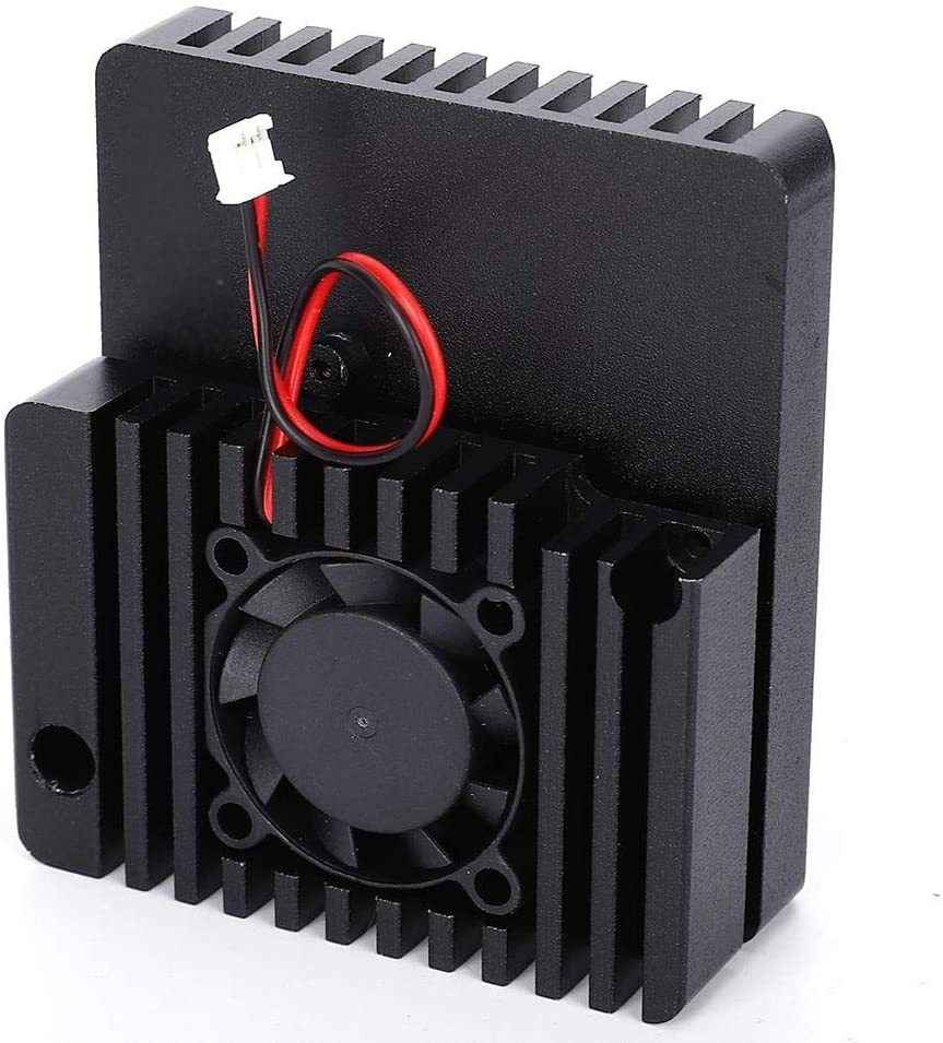 Aluminum Alloy Mini Router Case with Cooling Fan Accessory for NanoPi R2S
