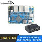 NanoPi R5S Openwrt Router - 1TOP AI NPU - Provide Openwrt Ubuntu Linux Android OS support NVME PCIe WiFi