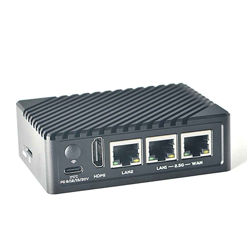 NanoPi R6S OpenWrt Router - 2.5G Ethernet x2, GbE x1, 6TOPS AI NPU