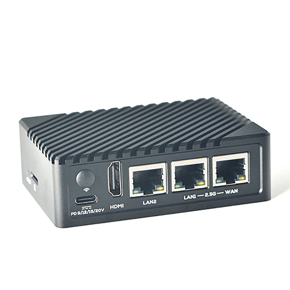 NanoPi R6S OpenWrt Router - 2.5G Ethernet x2, GbE x1, 6TOPS AI NPU for NAS,Router - Multi OS FriendlyWrt/ Android TV/Ubuntu/Debian