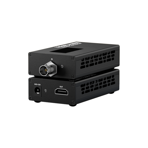 LinkPi 12G-SDI to HDMI Converter, Supporting 4K Resolution at 60 Frames Per Second, Designed for Broadcast and Professional Broadcasting Applications, Equipped with Professional BNC Connectors