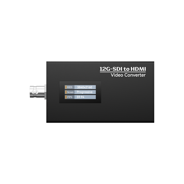LinkPi 12G-SDI to HDMI Converter, Supporting 4K Resolution at 60 Frames Per Second, Designed for Broadcast and Professional Broadcasting Applications, Equipped with Professional BNC Connectors