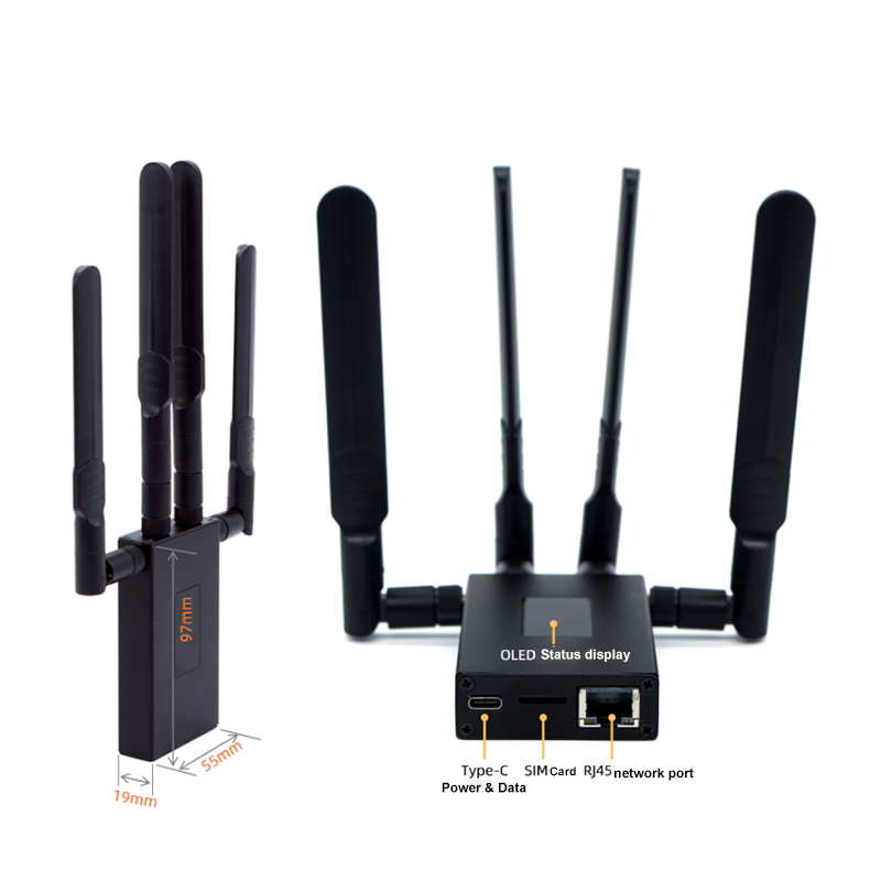 LinkPi 5GCPE - Portable 5G Router - Full Netcom Transfer Port / USB Industrial Gate way / 5G Mobile Router 3GPP Release 15 NSA/SA