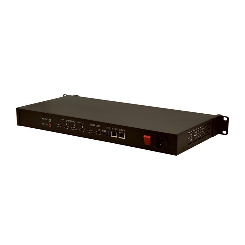 LinkPi ENC4 - 4K Encoder Decoder, 4GB DDR4  HDMI-IN x4 HDMI-OUT x2  H265/264/ 1.2Tops NPU