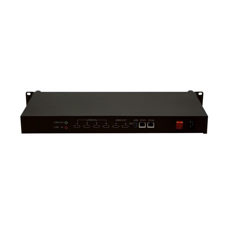 LinkPi ENC4 - 4K Encoder Decoder, 4GB DDR4  HDMI-IN x4 HDMI-OUT x2  H265/264/ 1.2Tops NPU
