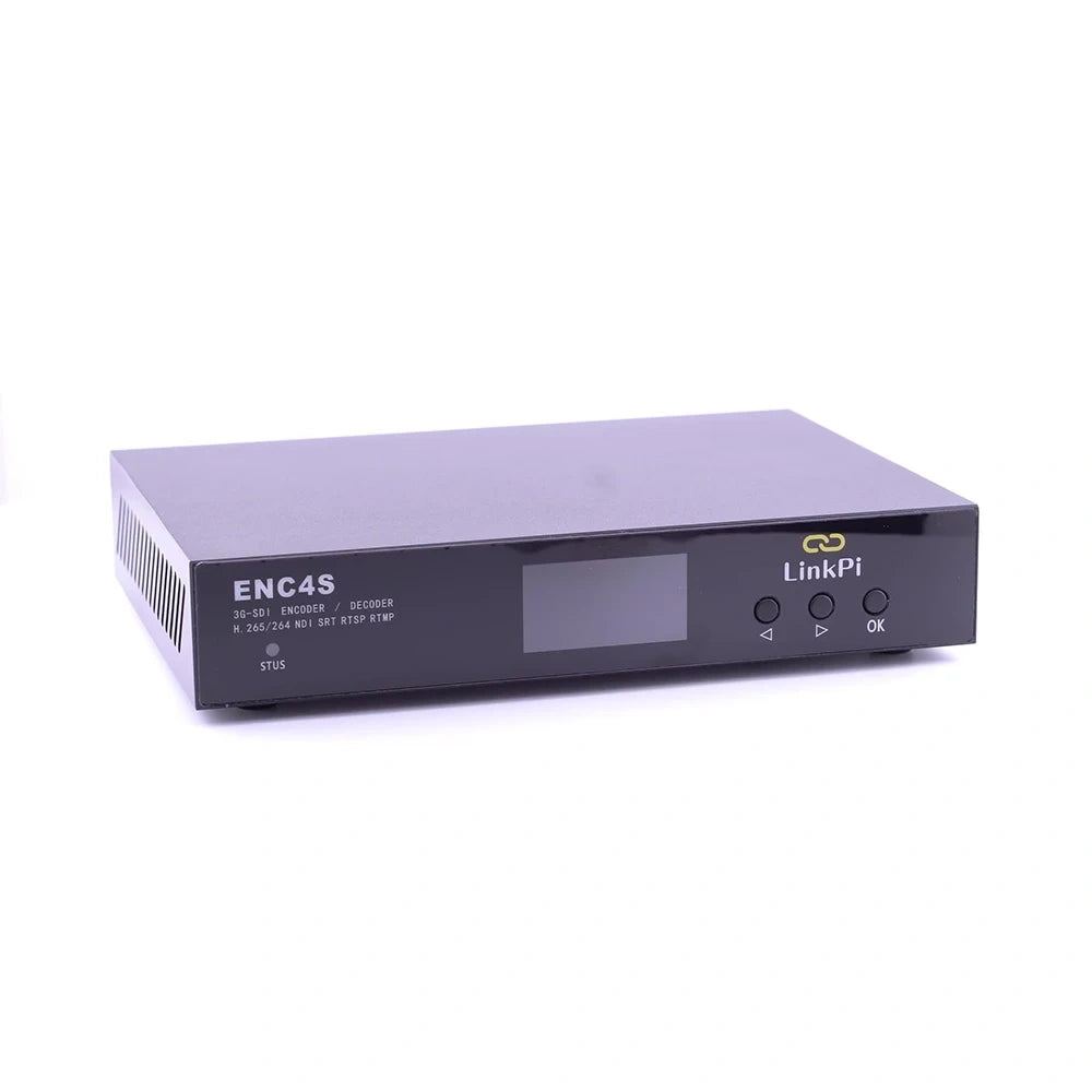 LinkPi ENC4S NDI Encoder - 4x SDI Encoder, 4K Decoder SRT, NDI, RTMP Live Streaming
