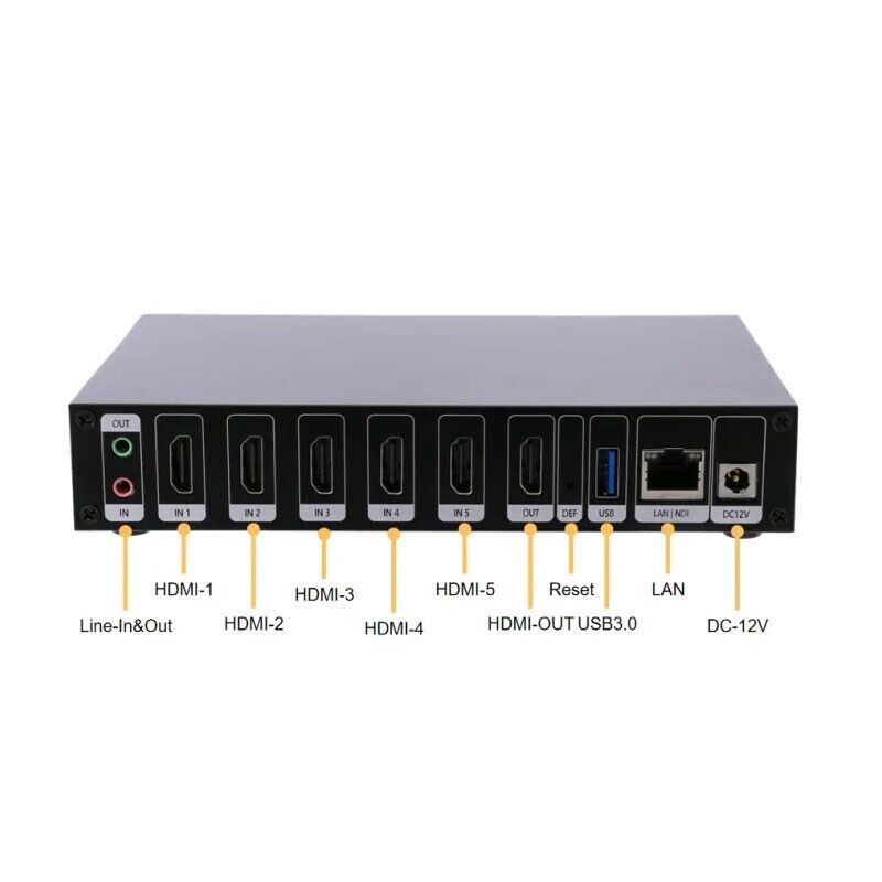 Linkpi ENC5v2 5CH 4K HDMI Encoder Video Decoder SRT NDI RTMP HD Live Streaming