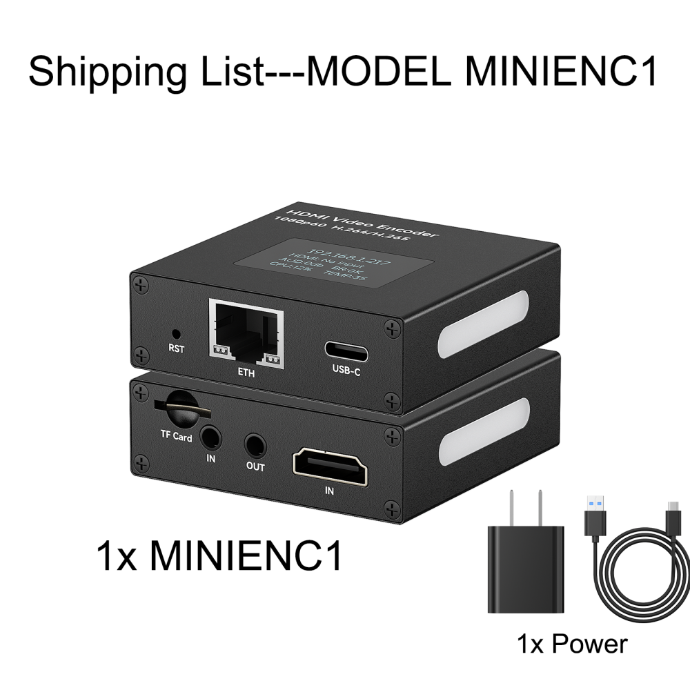 Linkpi MINIENC1 - 1080P60Hz HDMI Capture Card, UVC Capture Card, Tally Light, Micro SD Card, Hot Shoot, DIN Supported,Video Capture Applicable for Live Game Streaming, Screen Sharing Secondary image