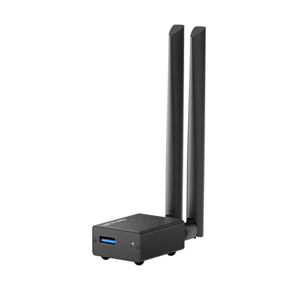 USB WIFI6 Adapter for Linkpi ENC1-V3 Encoder, Desktop PC Laptop with 2.4G/5G Dual Antennas, Wireless Network Adapter for MU-MIMO OFDMA WPA3 Plug & Play, Supports Windows 11/10 Main image