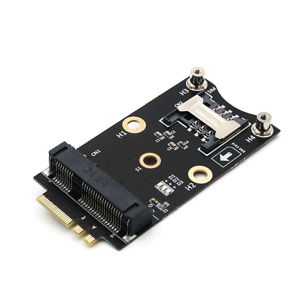 [youyeetoo X1 4G adapter ]Mini PCI-E to M.2(NGFF) Key A/E Adapter with SIM Card Slot Main image