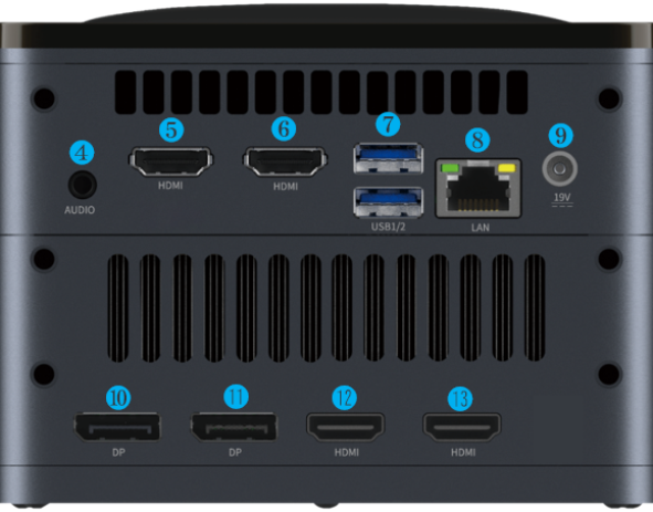 Mini Gaming PC RTX 4060 8GB, Intel 12th Gen i7, 4K 4-Screen, Wi-Fi 6, M.2 NVMe, Small Form Factor Desktop, Windows 11 Ready