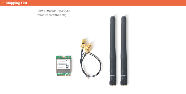 Realtek RTL8822CE / AW-CB375NF Dual-Band Wireless Network Adapter with Bluetooth 5.0 （ wifi module ）