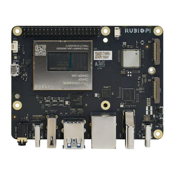 RUBIK Pi 3 Development Board | Based on Qualcomm QCS6490 Platform | 12 TOPS AI Computing Power, Compatible with Multiple Systems, Developer-friendly Design | Available Worldwide