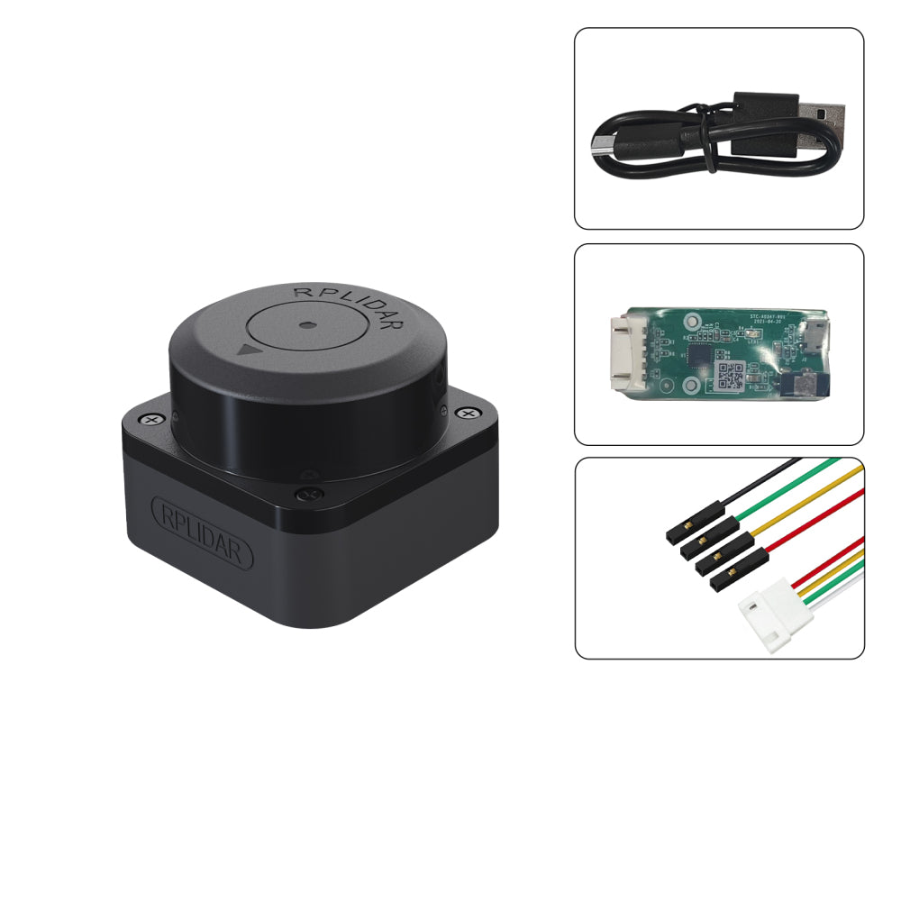 RPLidar C1 - 360° 12Meter Lidar Scanner - Seamless switching of A1M8 - DTOF Lidar Sensor  UAV Drone