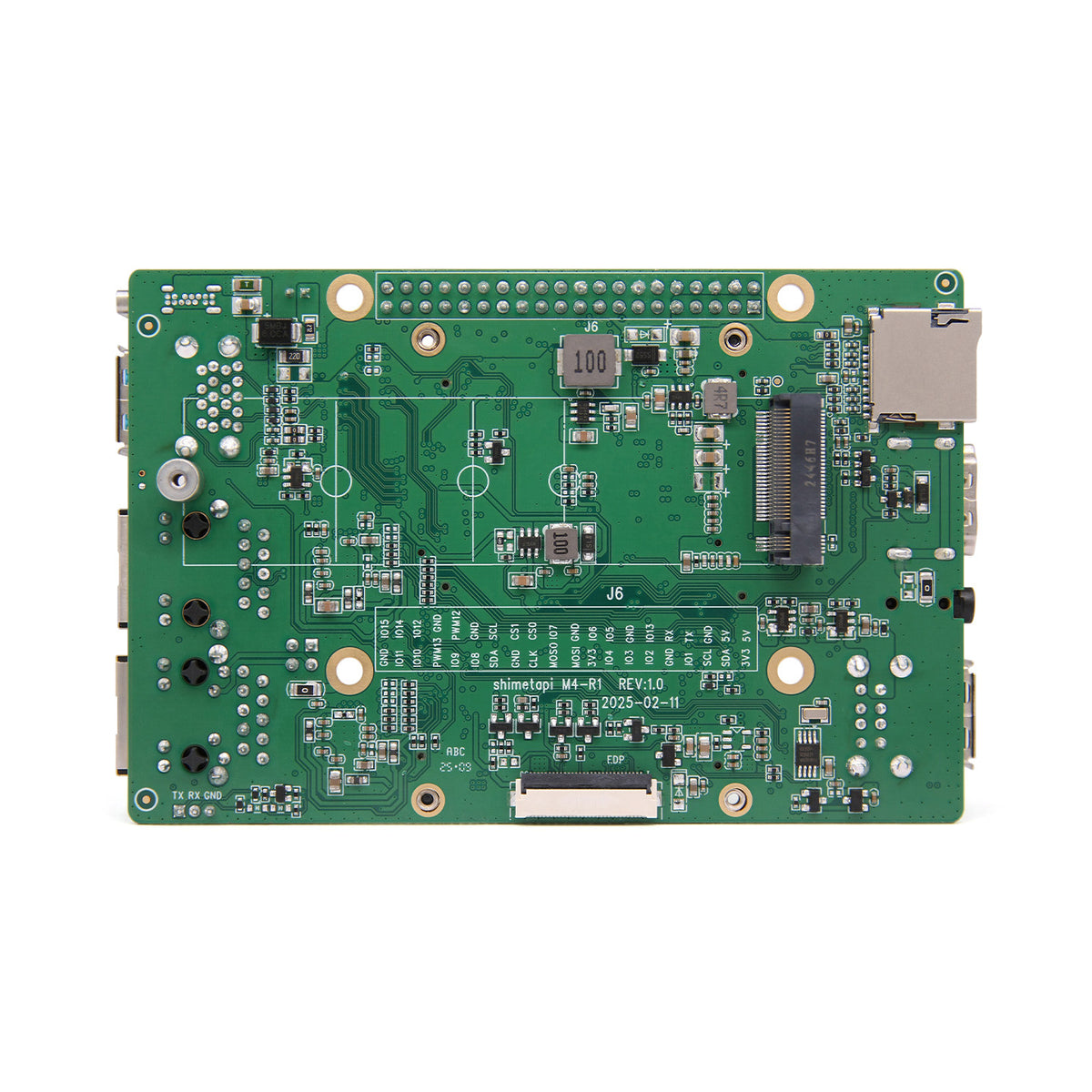 ShiMetaPi M4-R1 RK3568 OpenHarmony Single Board Computer (4GB+64GB, Dual GbE, 1 TOPS NPU)