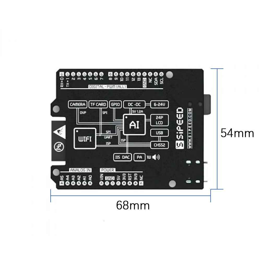 Sipeed Maixduino - K210 RISC-V AI+lOT ESP32 Compatible With Arduino