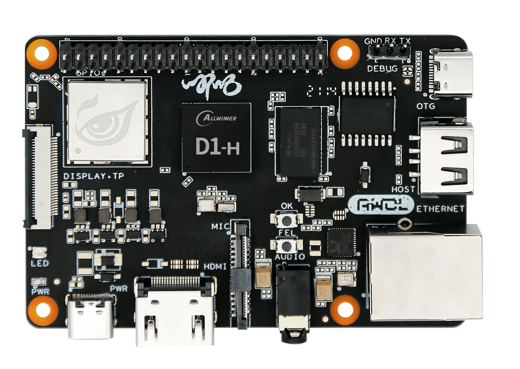 Sipeed Nezha D1 64bit RISC-V Linux SBC Board Allwinner D1 Support Ubuntu/Tina/Debian System