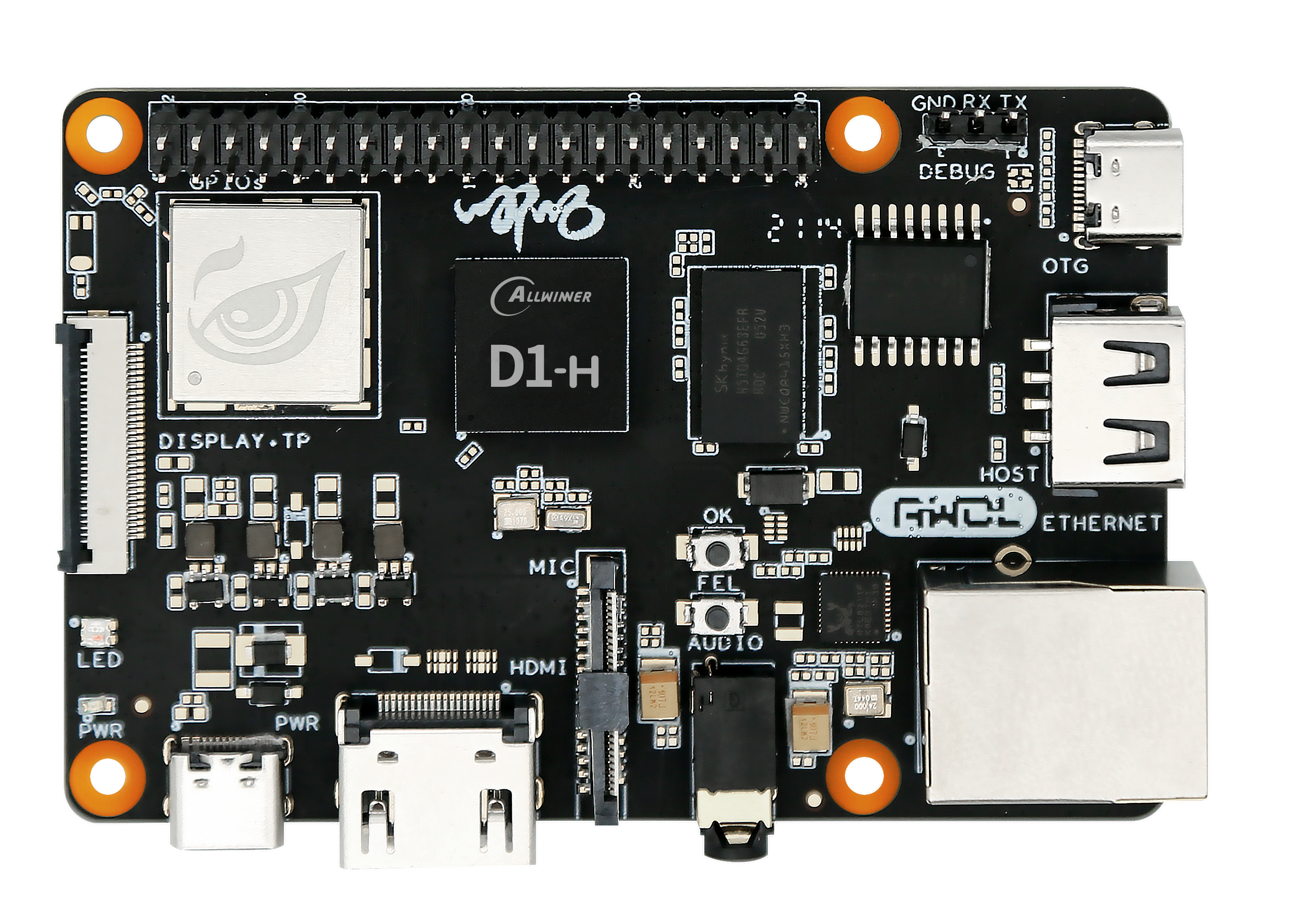Sipeed Nezha D1 64bit RISC-V Linux SBC Board Allwinner D1 Support Ubuntu/Tina/Debian System