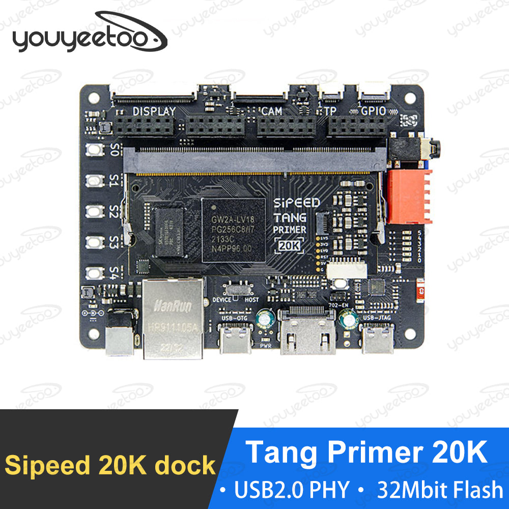 Sipeed Tang Primer 20K - FPGA Board, GOWIN GW2A GoAI - MINI system, TWO Ext-boards
