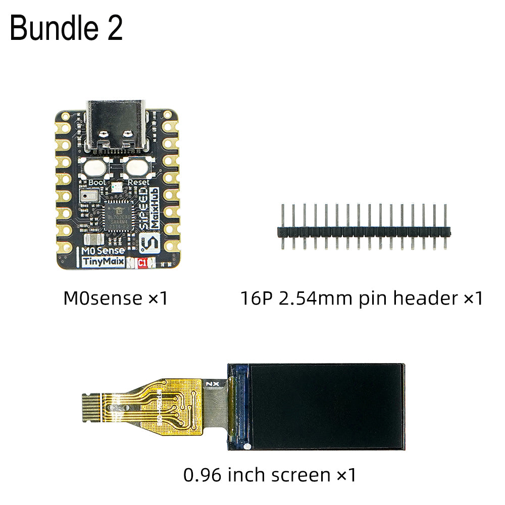 Sipeed M0sense - 0.68inch OLED, BT 5.0, IMU, MIC, AIoT, 144MHz, BL702 RISC-V - AIot RISC-V Board