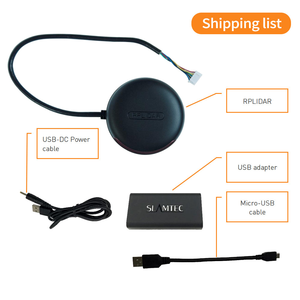 Slamtec RPLIDAR A3M1 (25M) - 2D Laser Range Sensor Kit,25meters Scanning Radius Lidar Module for Robot/Navigation AGV/UAV/Maker Education