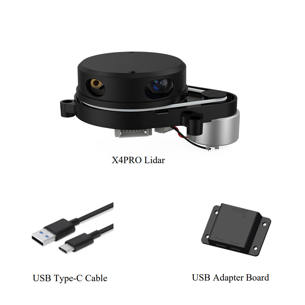 YDLIDAR X4 Pro Lidar - X4 upgrade - 10 Meter, 360° - Navigation & Obstacle Avoidance - ROS Learning robot module