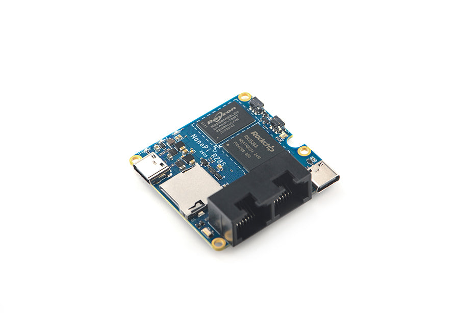 NanoPi R28S Dual Gigabit Ethernet Router Board, Rockchip RK3528A, OpenWrt, WiFi 6