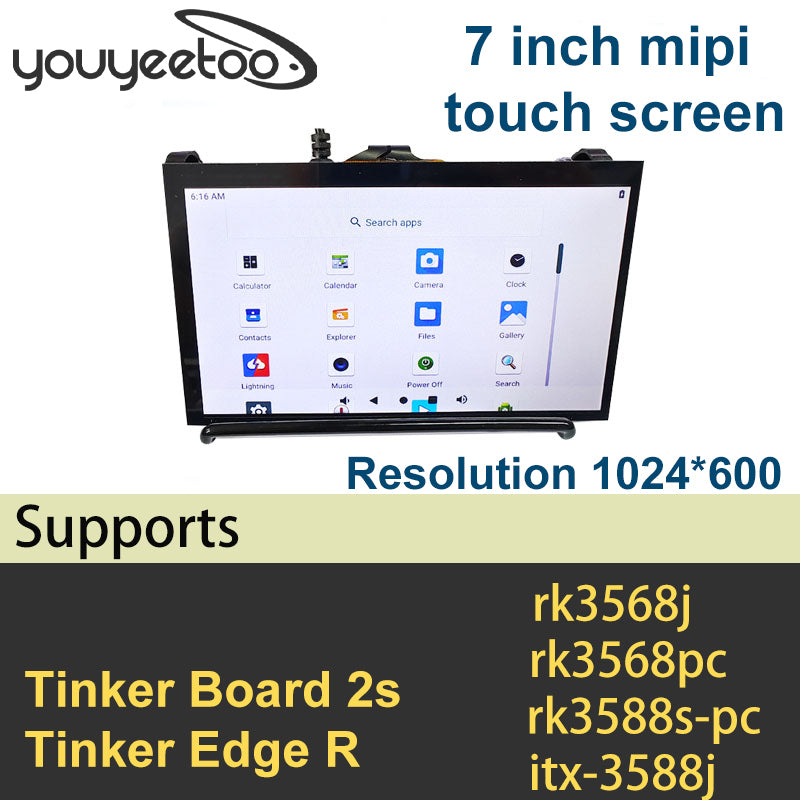 7inch Touch Screen , 5 Point Capacitive Touch Display, DSI Interface, 1024x600 Secondary image