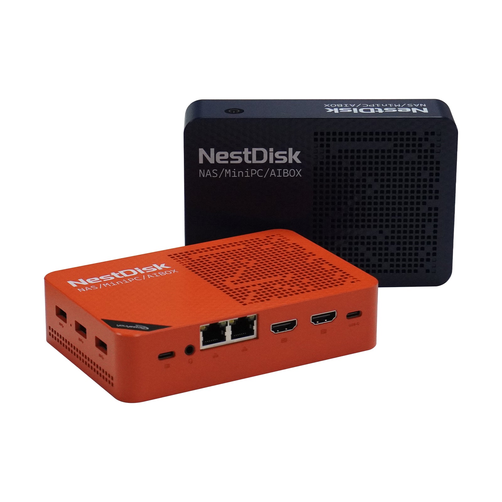 youyeetoo NestDisk Mini PC NAS 4-Bay NVMe SSD, Intel N150 Quad-Core 12GB DDR5, Dual 2.5GbE, Triple 4K@60Hz HDMI & USB-C, Personal Cloud Router Barebone