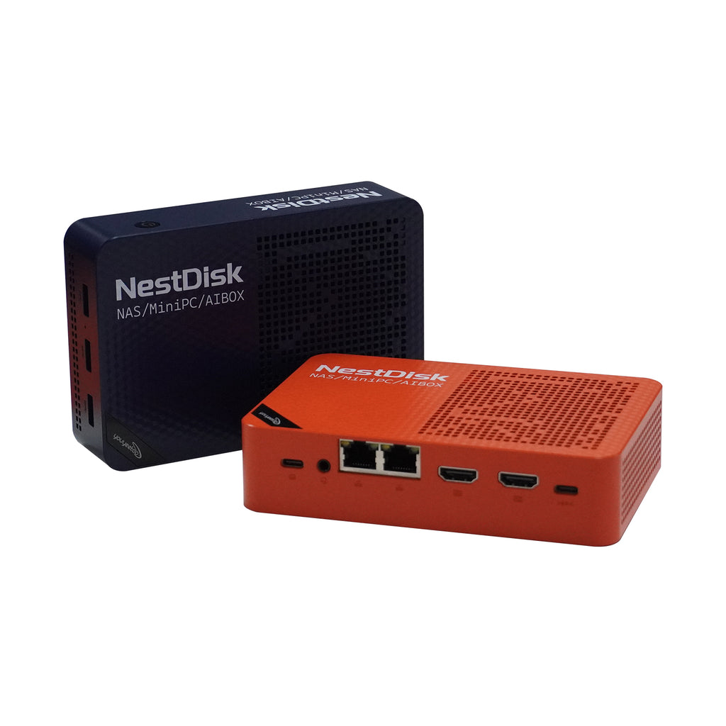 youyeetoo NestDisk Mini PC NAS 4-Bay NVMe SSD, Intel N150 Quad-Core 12GB DDR5, Dual 2.5GbE, Triple 4K@60Hz HDMI & USB-C, Personal Cloud Router Barebone