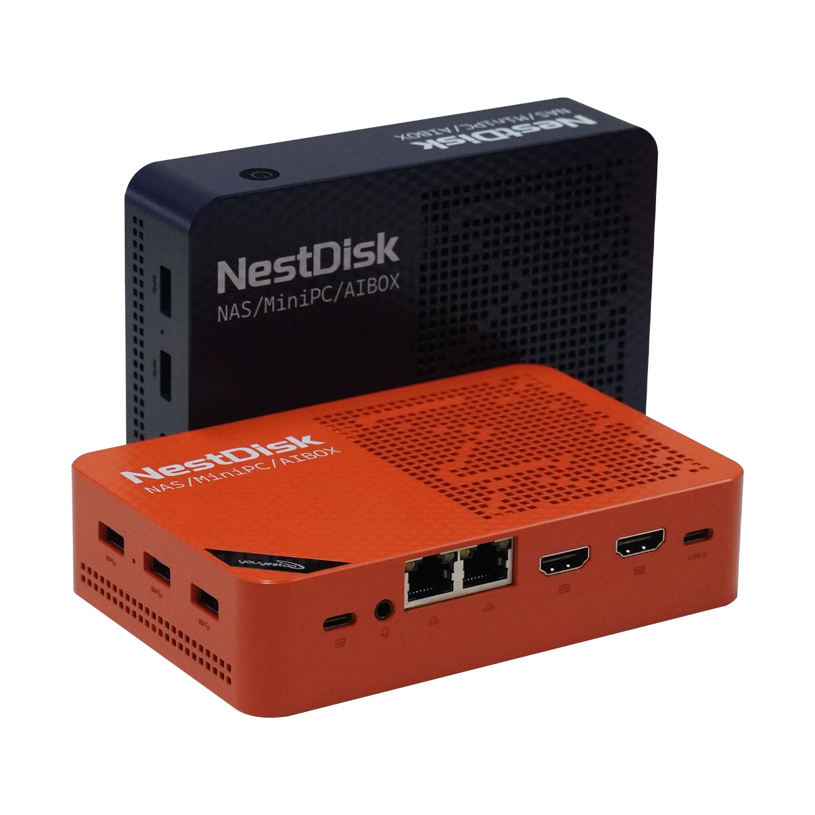youyeetoo NestDisk Mini PC NAS 4-Bay NVMe SSD, Intel N150 Quad-Core 12