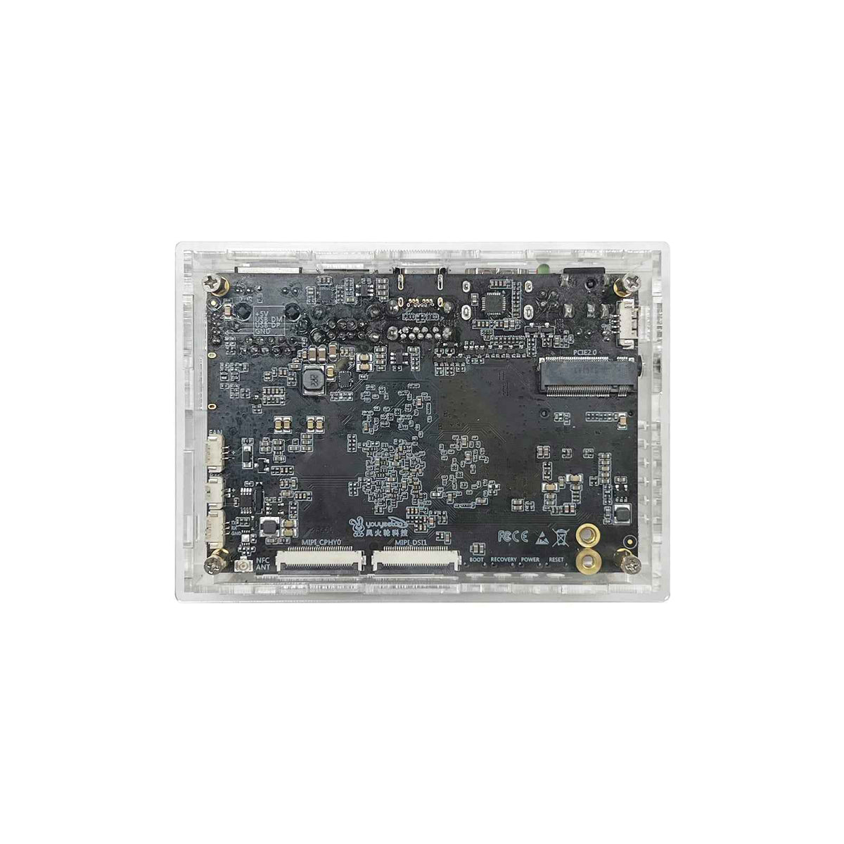 Acrylic case for youyeetoo R1 - rk3588s 100 x 69.3mm Single Board Computer