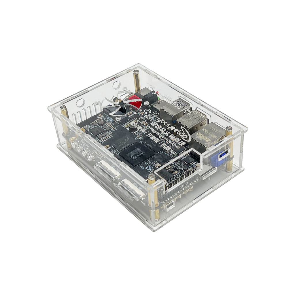 Acrylic case for youyeetoo R1 - rk3588s 100 x 69.3mm Single Board Computer
