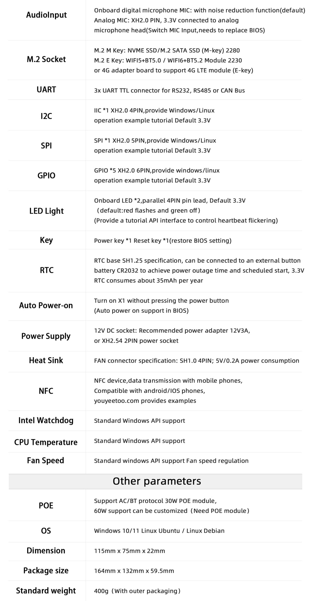 youyeetoo X1 / X1s - X86 Mini PC, SBC - Proxmox, Home Assistant, Server, NAS Kit - Provide Intel native IIC SPI UART use tutorials - Intel 11th N5105/N5095, 4K, 10W TDP