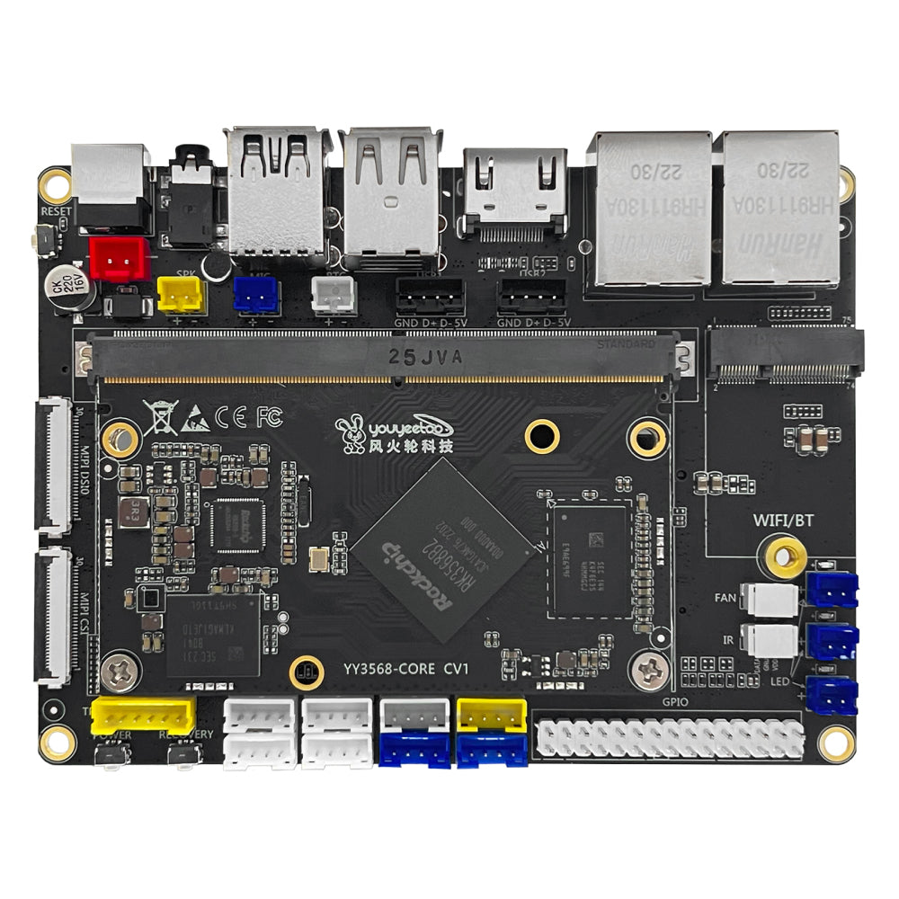 youyeetoo YY3568 ARM Development Board, Based on Rockchip RK3568 Quad Core A55 for AIOT Main image