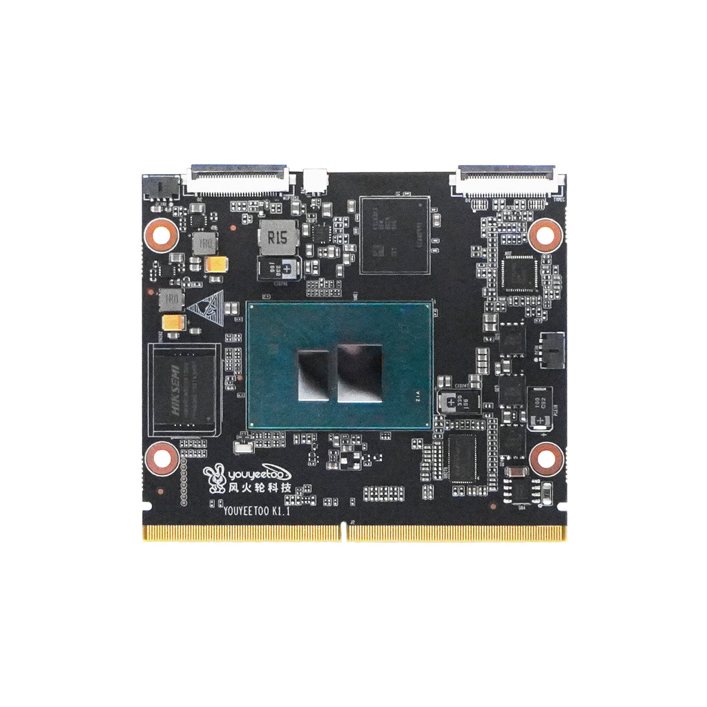 Youyeetoo K1, Palm-Sized x86 Edge Computer | Intel 12th Gen N100 Mini PC with Dual Gigabit LAN, Dual 4K HDMI, M.2 NVMe/SATA, 8 GB LPDDR5, Industrial GPIO, Windows/Linux Ready