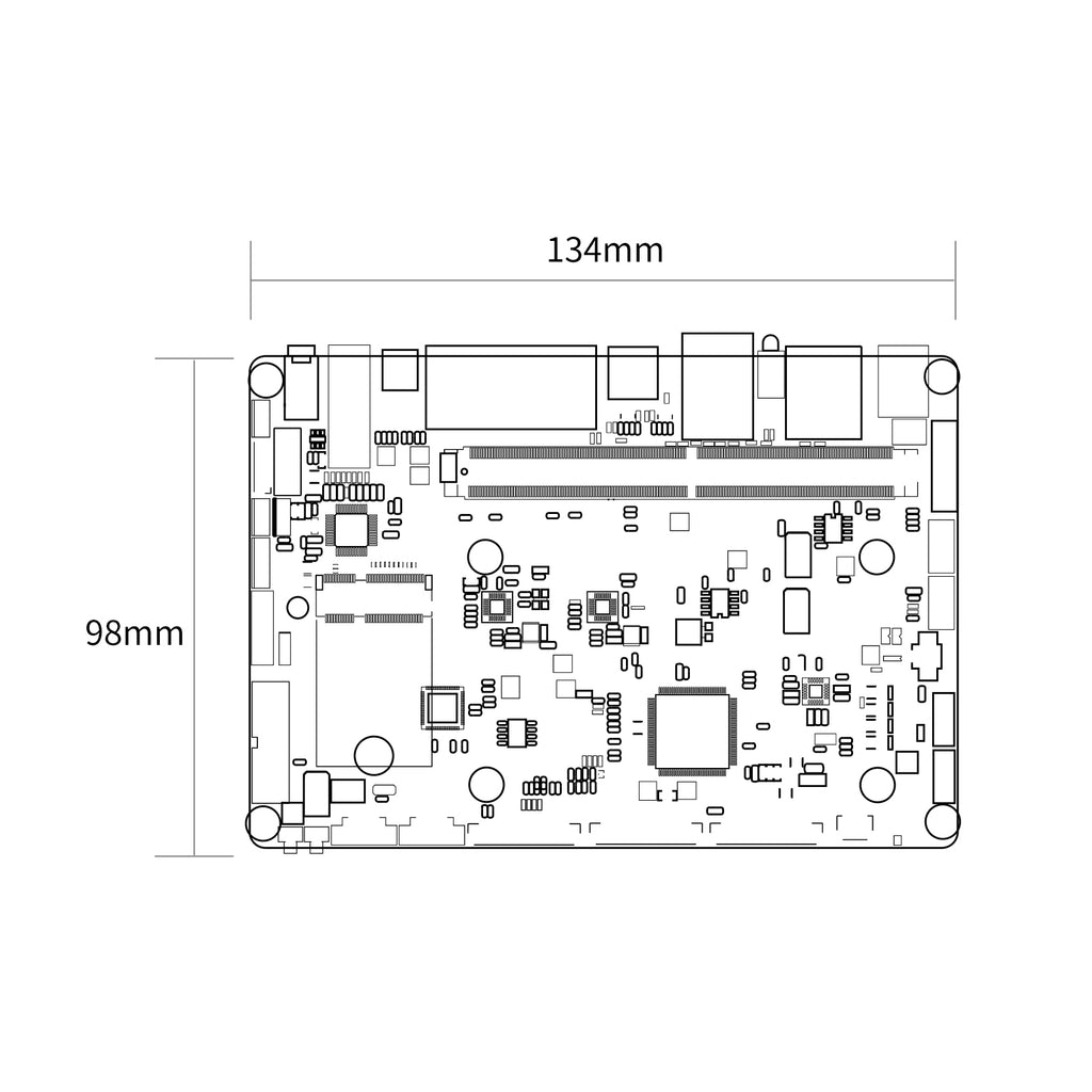 Youyeetoo K1, Palm-Sized x86 Edge Computer | Intel 12th Gen N100 Mini PC with Dual Gigabit LAN, Dual 4K HDMI, M.2 NVMe/SATA, 8 GB LPDDR5, Industrial GPIO, Windows/Linux Ready