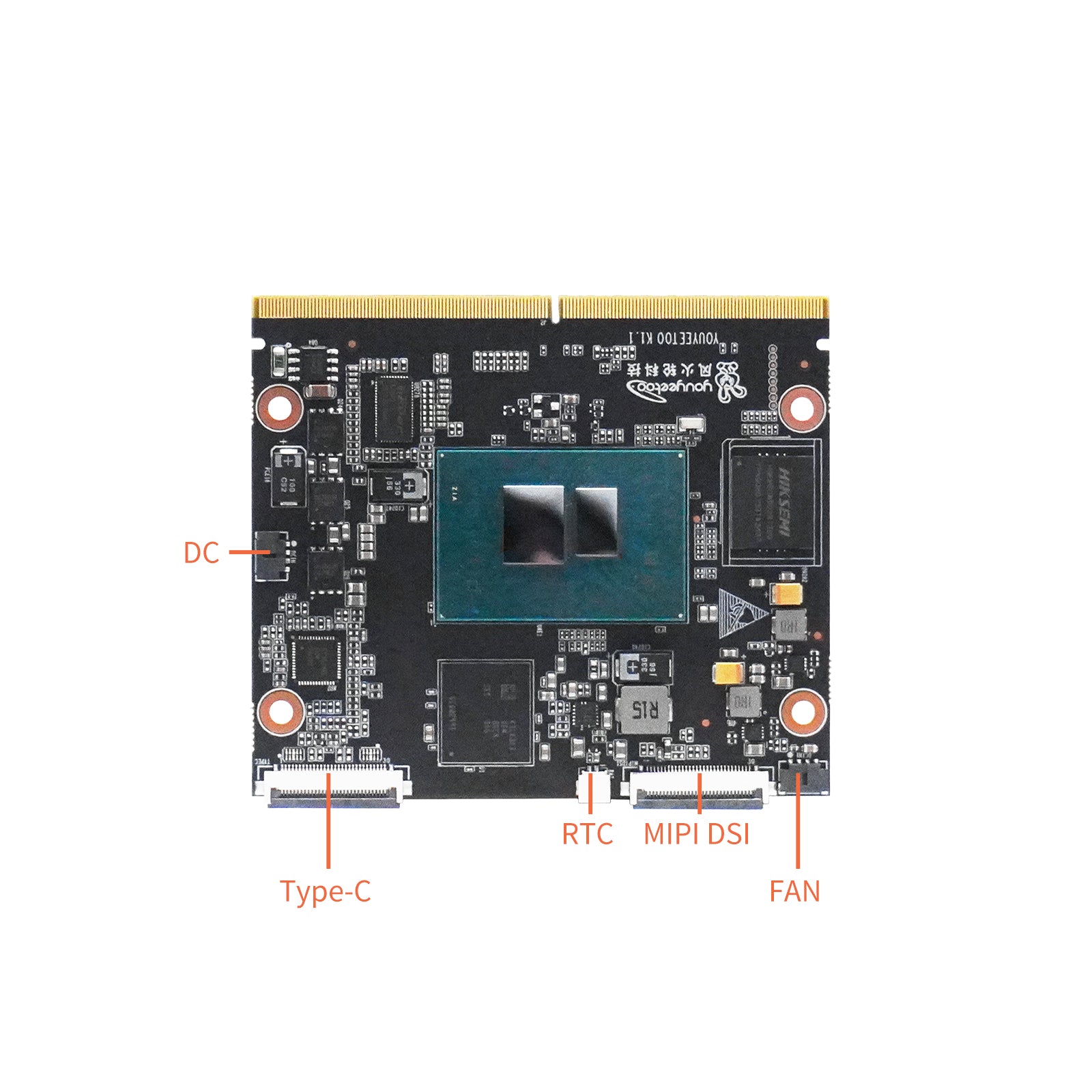 Youyeetoo K1, Palm-Sized x86 Edge Computer | Intel 12th Gen N100 Mini PC with Dual Gigabit LAN, Dual 4K HDMI, M.2 NVMe/SATA, 8 GB LPDDR5, Industrial GPIO, Windows/Linux Ready
